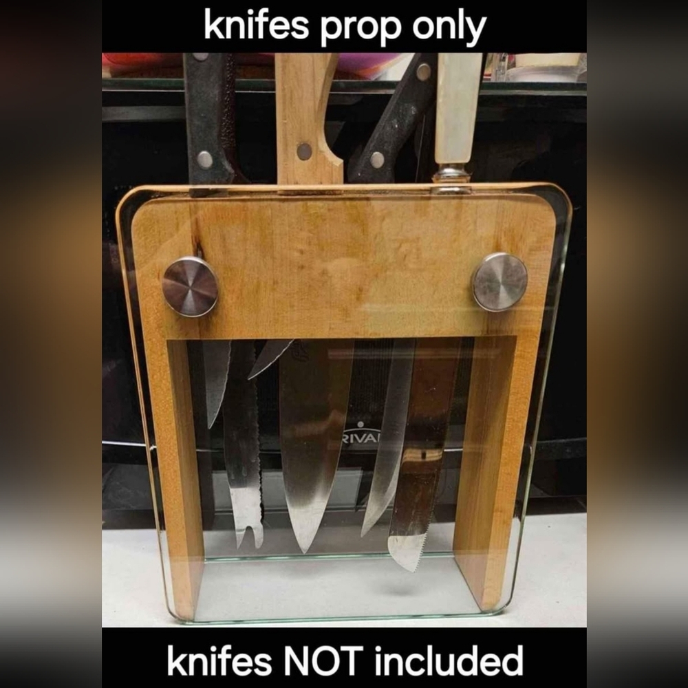 Mercer Glass Culinary Renaissance Block Holds 6 Knifes (not incl) Kitchen Decor